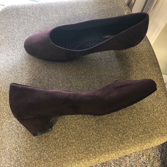 Chocolate Suede Pumps - Picture 2 of 5